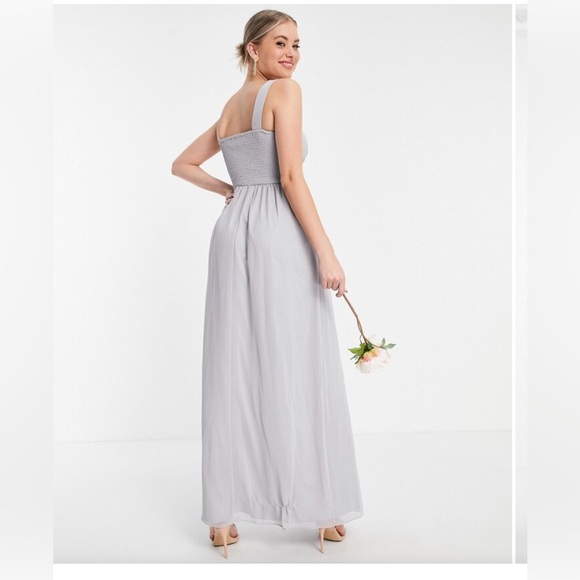 Little Mistress Gray Maxi Dress - Picture 2 of 5